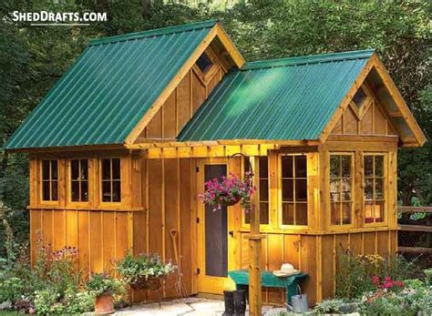 gable backyard shed plans blueprints   wood shed