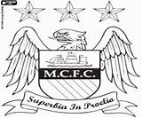 City Manchester Coloring Pages Emblem Logo Football Soccer Printable Badge Emblems Clubs Europe Saint Paris Oncoloring sketch template