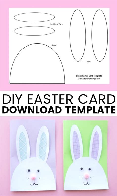 cutest bunny diy easter card easter cards handmade diy easter cards