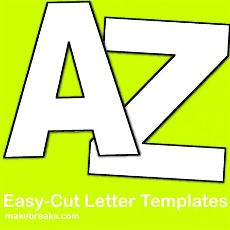printable cut  alphabet letters print  letter stencil