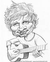 Sheeran Caricature Caricatures Tomrichmond Zeichnen Pencil Bundy sketch template