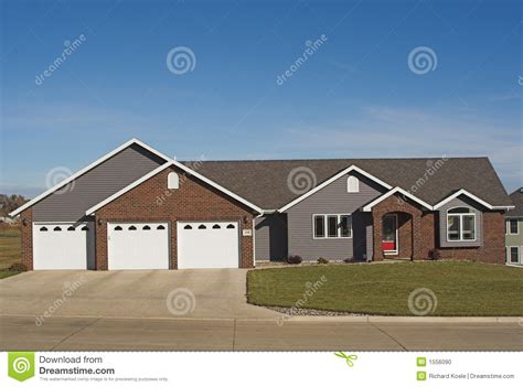 executive ranch home stock photo image  architecture