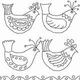 Folk Bird Coloring Pages Mexican Birds Drawing Queeky Embroidery Bark Color Keeffe Georgia Drawings Template Motifs Templates Printable Patterns Draw sketch template