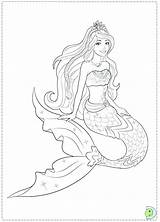Mermaid Fairy Coloring Pages Princess Getcolorings Printable Barbie Color sketch template