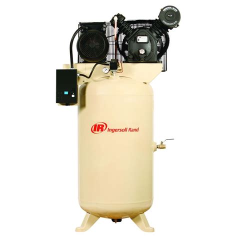 ingersoll rand type  reciprocating  gal  hp electric  volt single phase air compressor