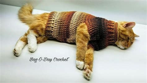 35 easy crochet cat sweater pattern information · liloe