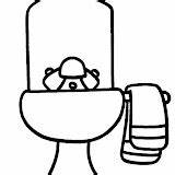 Washbasin Coloring Pages sketch template