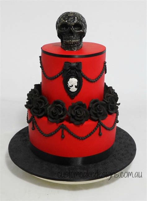 cake     clients  friend  wanted  tasteful gothic themed cake