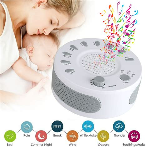 eeekit white noise machine high fidelity sound machine  sleeping  soothing natural sounds