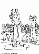 Rockstar Cantante Colorare Singen Zangeres Kleurplaat Persone Mestieri Disegni Hellokids Karaoke Montana Malvorlagen School Schoolplaten Musik Estrella Cantora Jovem Dibujos sketch template