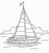 Sailboat Barche Boote Navi Vela Colorare Bojanka Camac Ausmalen Segelboot Transportmittel Mezzi Trasporto sketch template