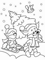 Winter Coloring Pages Printable Pdf Scene Color Adults Holiday Getdrawings Getcolorings Print sketch template
