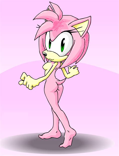 rule 34 amy rose anthro argento ass beige skin breasts color feet