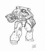 40k Godfried Heresy Horus Bolter Chainsword Marines sketch template