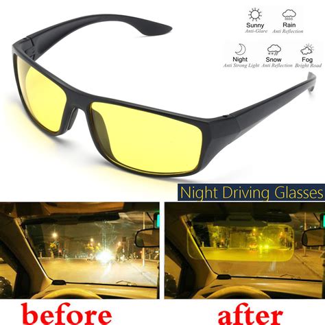 unisex night driving glasses polarized anti glare night vision driver
