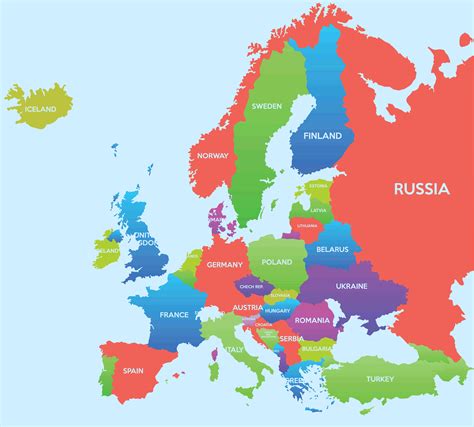 europe map guide   world