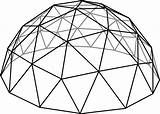 Dome Geodesic Jungle Structure Autocad Line Mosque Symmetry Tridilosa Geodome Cúpula قبه Geodésica Sphere Triangles Strongest Geometry sketch template
