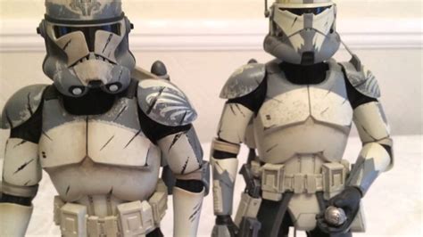 star wars sideshow  wolfpack clone trooper youtube