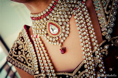 bridal jewelry  miami fl indian fusion wedding  photosmadeez maharani weddings