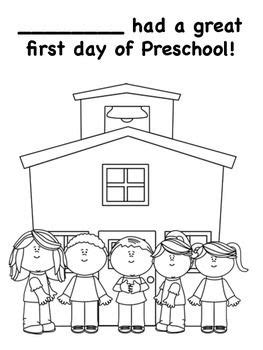 day  preschool coloring pages preschool  day preschool