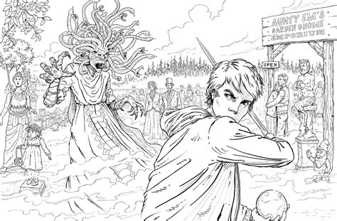 printable percy jackson coloring pages