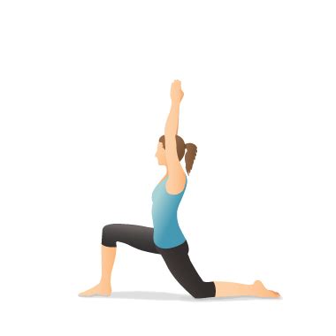 yoga pose crescent lunge   knee pocket yoga