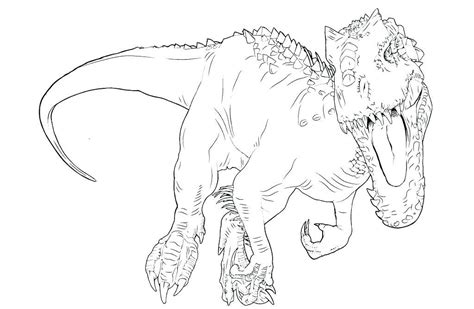 20 Nuevo Para Dibujos Para Colorear De Jurassic World Indominus Rex