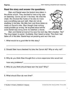 stunning  printable short stories  comprehension questions