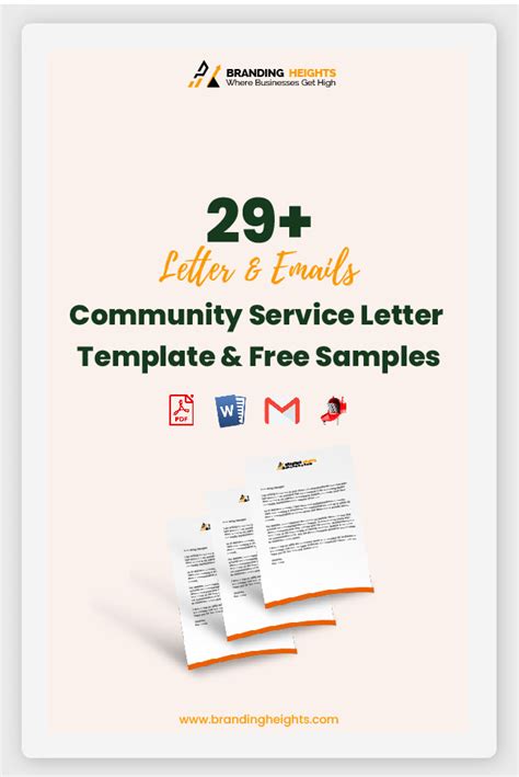 community service letter template  samples