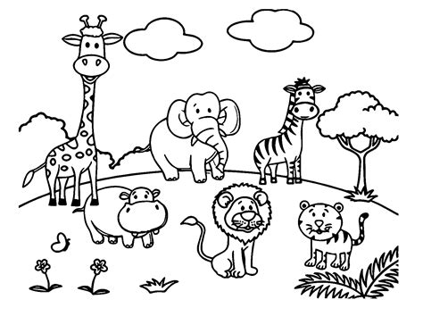 cute zoo coloring pages hd coloring pages printable