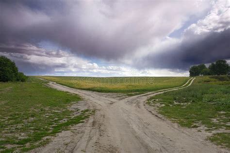 fork   road stock image image  decision destination