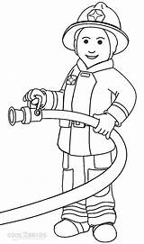 Firefighter Coloring Pages Print Cartoon sketch template