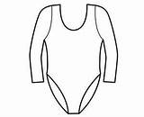 Gymnastics Leotards Coloring Pages Template Realistic sketch template