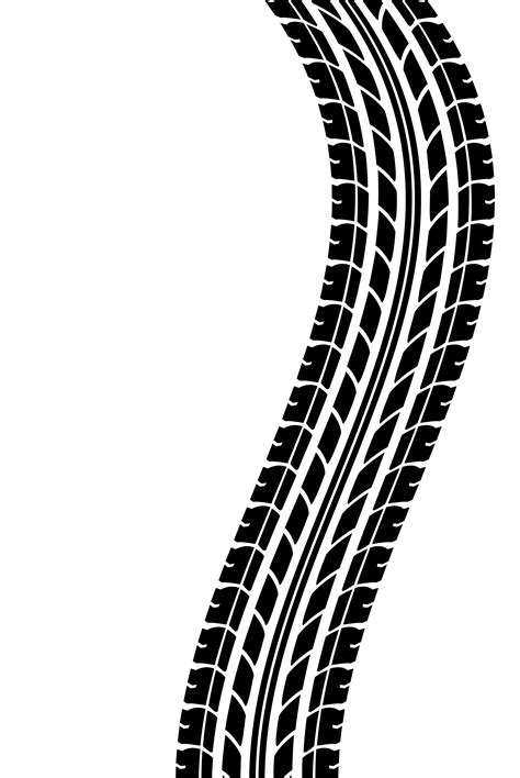 tire track  shown  black  white        tires
