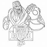Fortnite Coloring Pages Printable Thanos Royale Battle Kids Skins Color Rocks Kleurplaat Colouring Sign Bear Print Cool Sheets Ecoloringpage Characters sketch template
