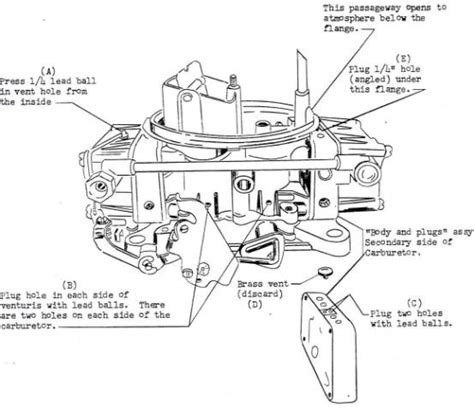 holley  barrel carburetor diagram