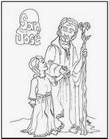 Joseph St Coloring Pages Activities Catholic Has sketch template
