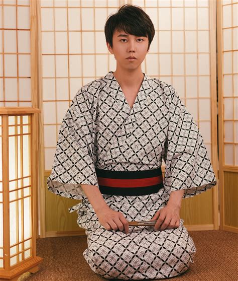 japan kimono suit traditional kimono  obi belt men cotton bath robe