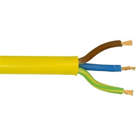 mm core artic cable  yellow  shore support systems western electrical
