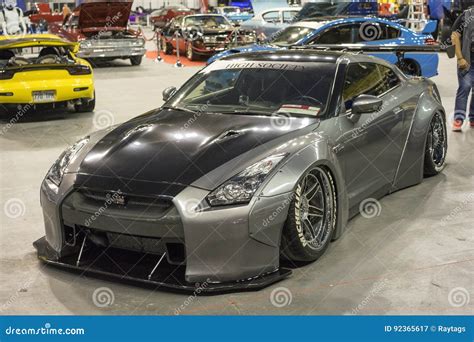 nissan gtr modified editorial photography image  exposition