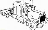 Outline Truck Semi Drawing Coloring Paintingvalley Trucks Drawings sketch template