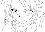 Natsu Dragneel Coloring Pages Template sketch template