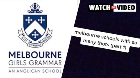 melbourne schools targeted in tiktok video posts calling girls ‘thots