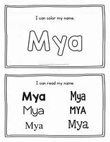 Mya Handwriting sketch template