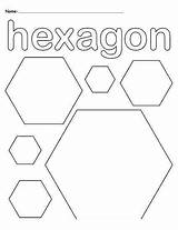 Coloring Shapes Hexagons Toddler Octagon Mpmschoolsupplies sketch template