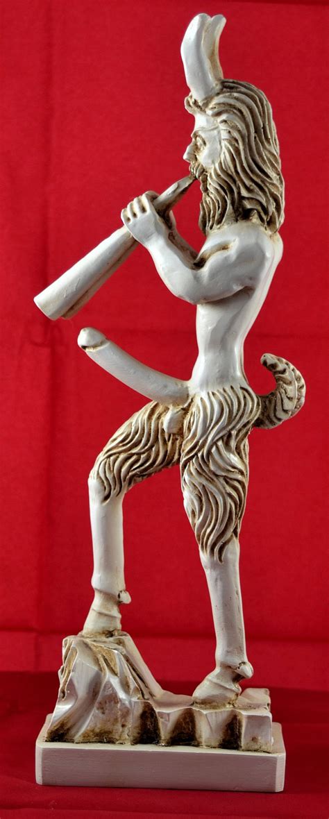pan greek god   wild nature statue sculpture figurine etsy