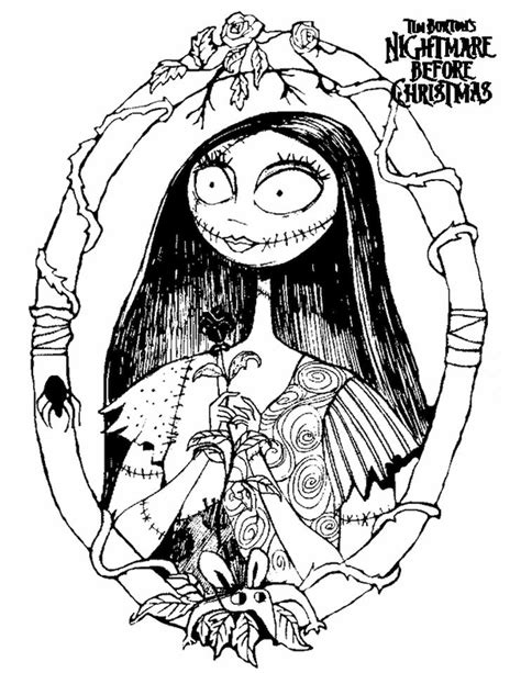 nightmare  christmas coloring pages printable xdc