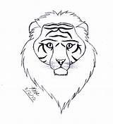 Liger Coloring Template sketch template