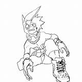 Deku Academia Mha Bakugo Izuku Midoriya Xcolorings Toga Colorpages Coloringhome sketch template