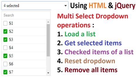 create and use multiselect dropdown combo box list using html and hot